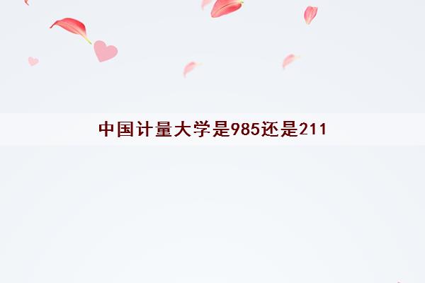 中国计量大学是985还是211(2021录取分数线)