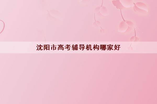 沈阳市高考辅导机构哪家好 补课机构排名一览表