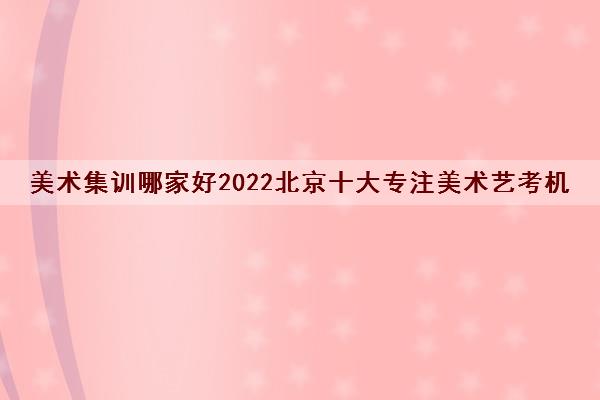 美术集训哪家好2022北京十大专注美术艺考机构排名
