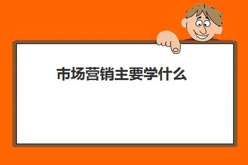 市场营销主要学什么(考研可以考哪些专业2023)