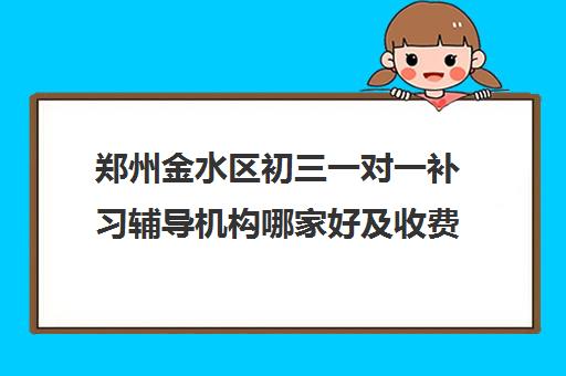 郑州金水区初三一对一补习辅导机构哪家好及收费标准