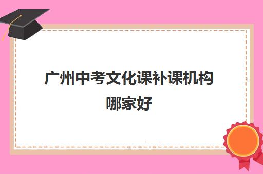 广州中考文化课补课机构哪家好 广州初中补习班人气排名推荐