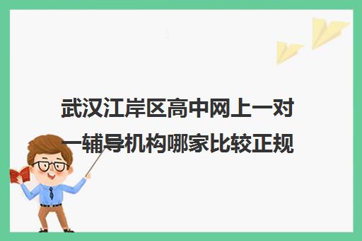 武汉江岸区高中网上一对一辅导机构哪家比较正规