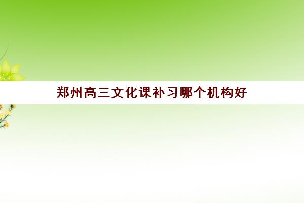 郑州高三文化课补习哪个机构好 推荐郑州优实力捷登教育