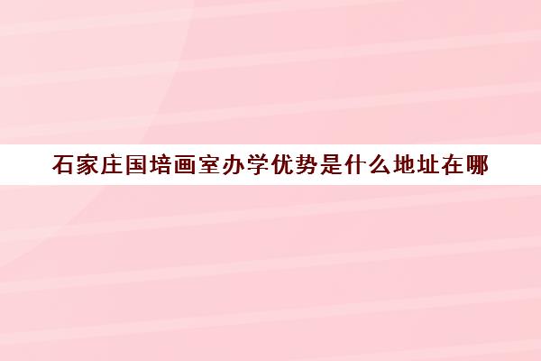 石家庄国培画室办学优势是什么地址在哪