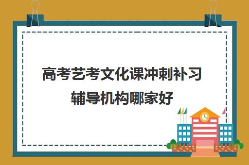 高考艺考文化课冲刺补习辅导机构哪家好