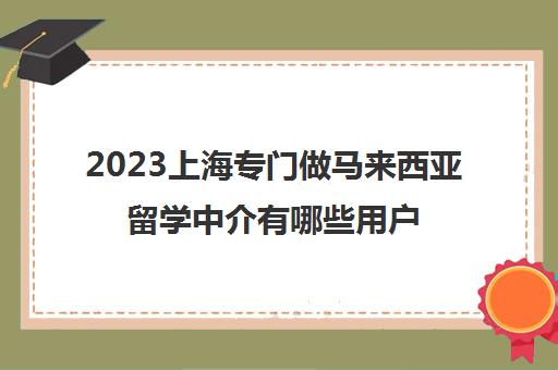 2023上海专门做马来西亚留学中介有哪些用户评价高