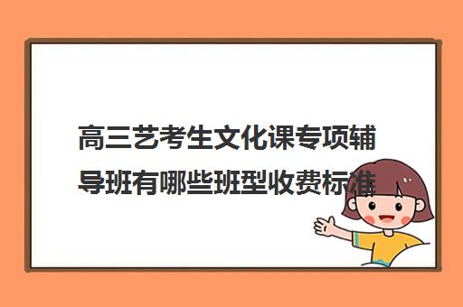 高三艺考生文化课专项辅导班有哪些班型收费标准